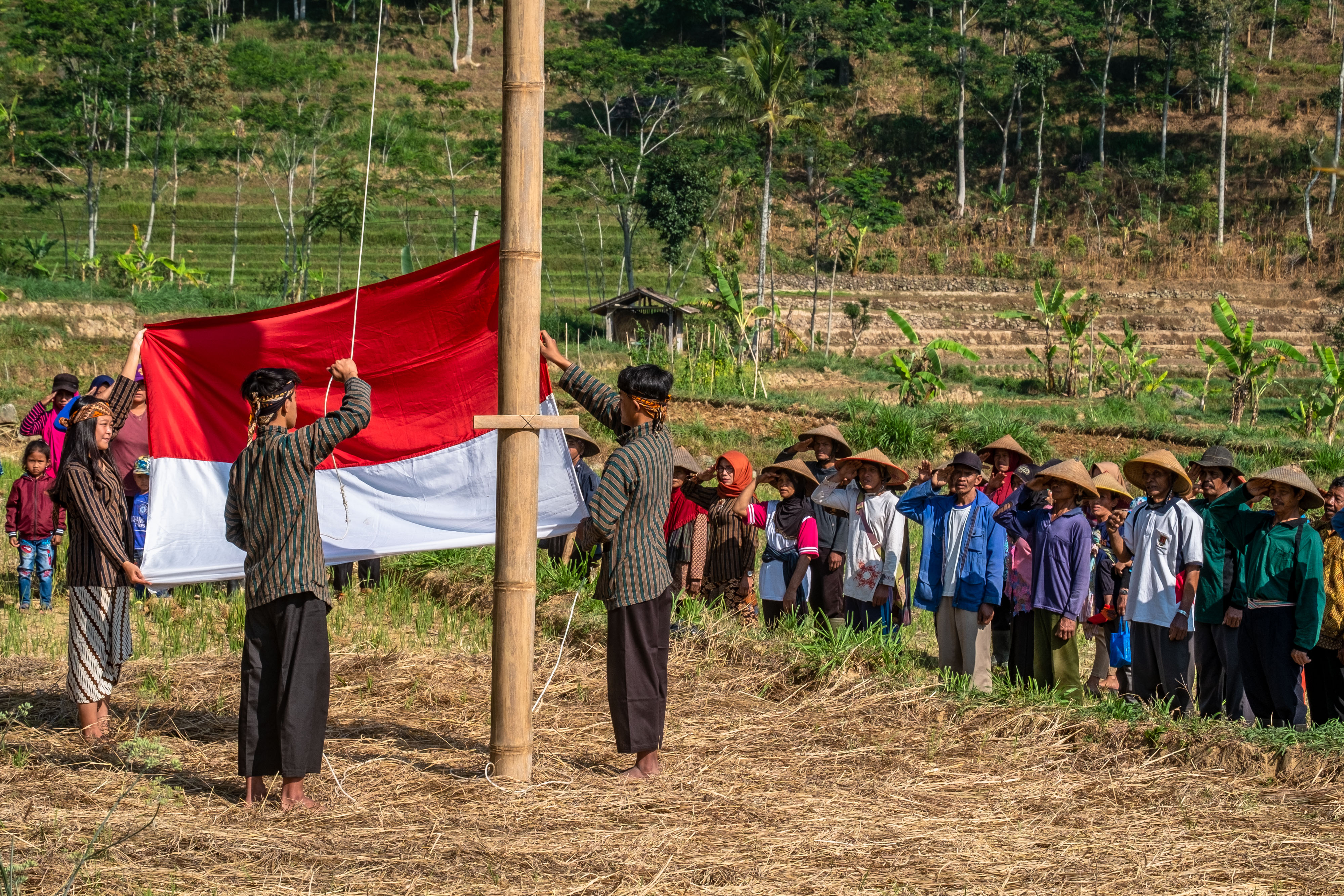 Upacara HUT ke-74 Kemerdekaan Republik Indonesia 