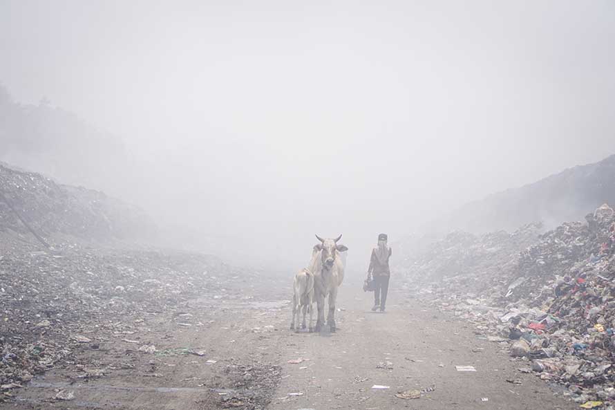 Kebakaran TPA Sampah Putri Cempo