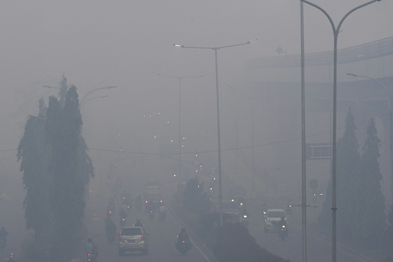 Kabut Asap di Palembang