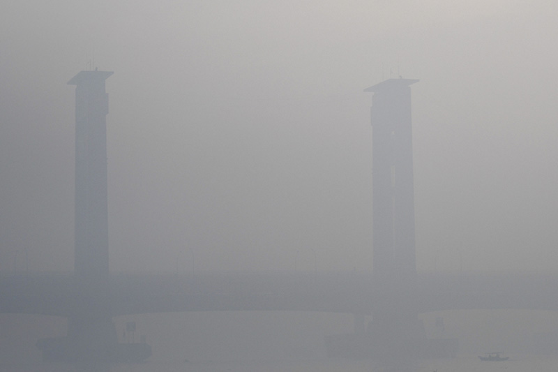 Kabut Asap di Palembang