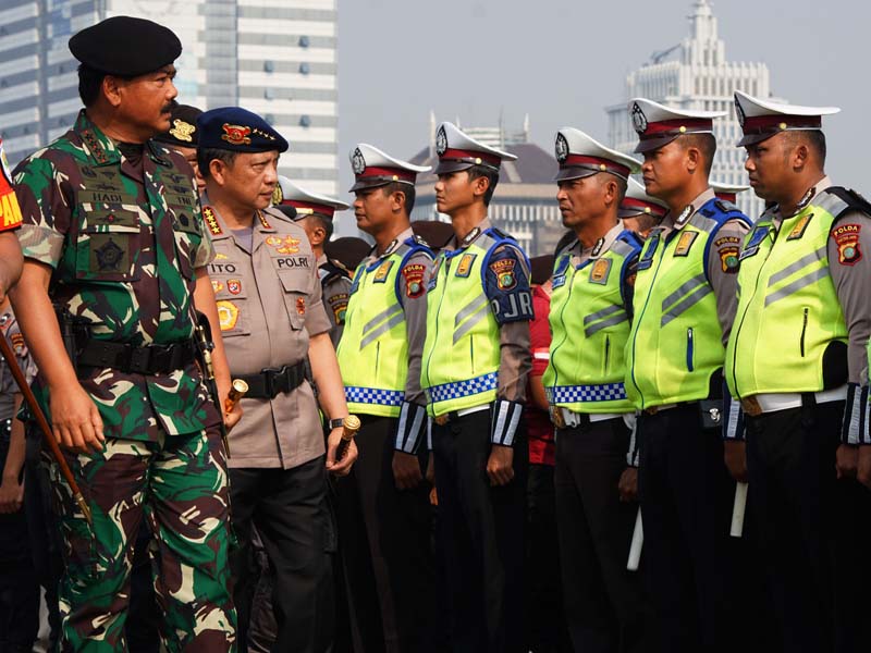 Gelar Pasukan Pengamanan Pelantikan Presiden Dan Wakil Presiden 