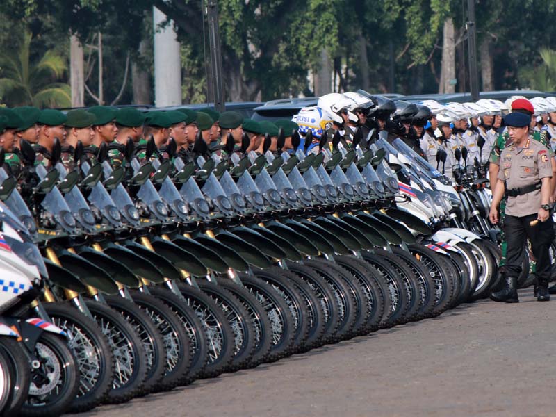 Gelar Pasukan Pengamanan Pelantikan Presiden Dan Wakil Presiden 