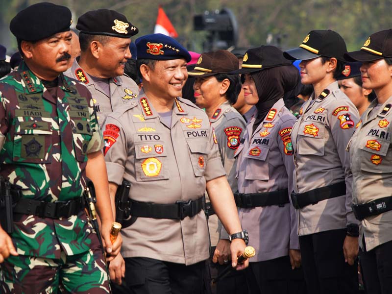 Gelar Pasukan Pengamanan Pelantikan Presiden Dan Wakil Presiden 