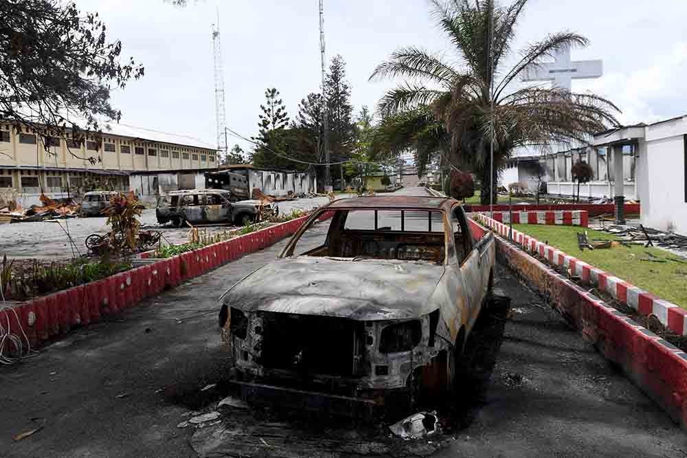 Bekas Kerusuhan di Wamena