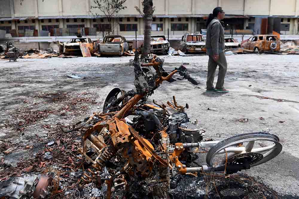 Bekas Kerusuhan di Wamena