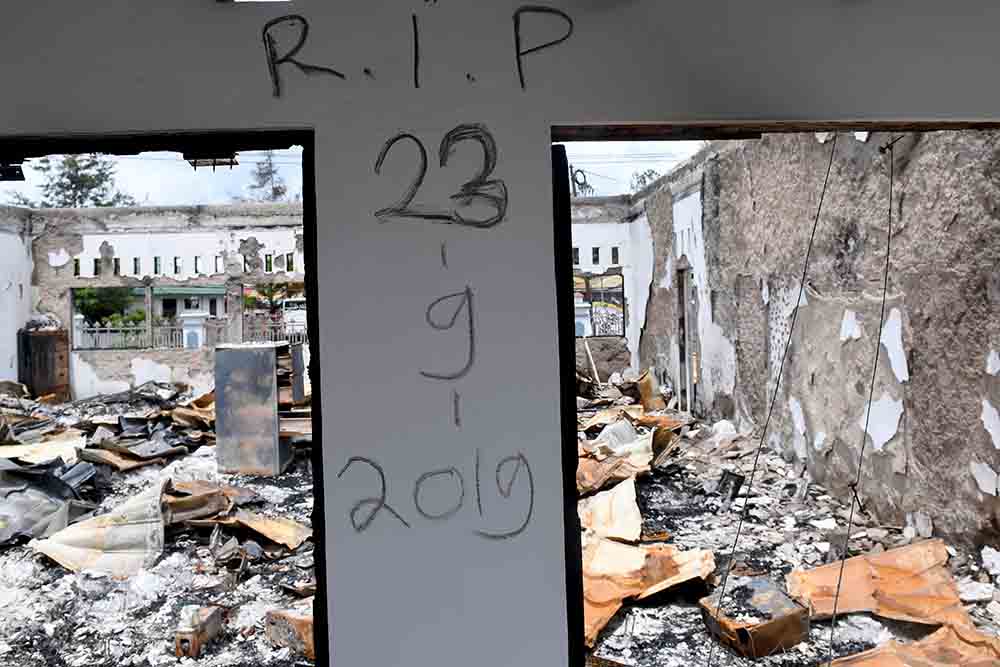 Bekas Kerusuhan di Wamena