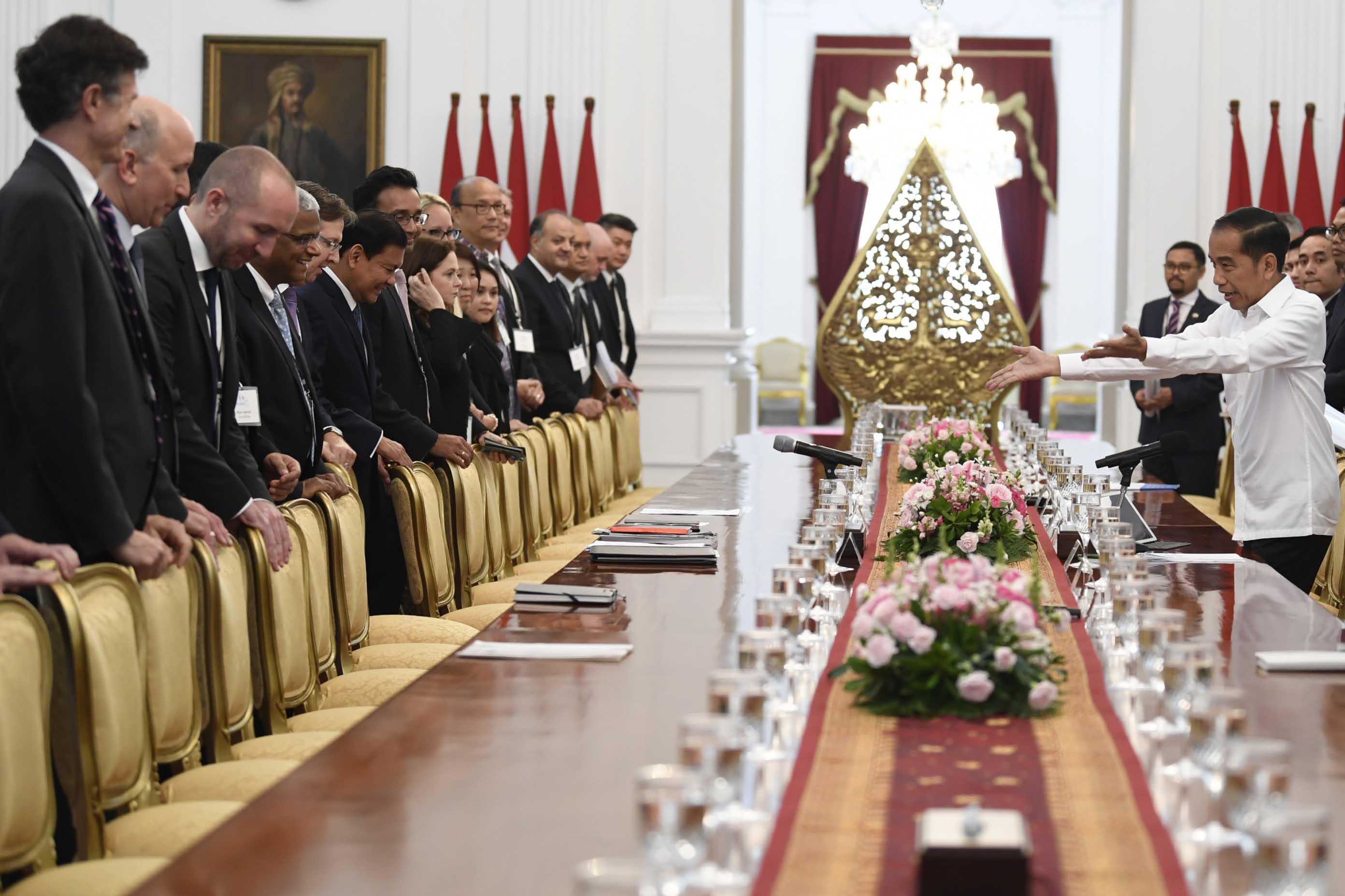 Presiden Menerima Delegasi Dewan Bisnis Amerika-ASEAN