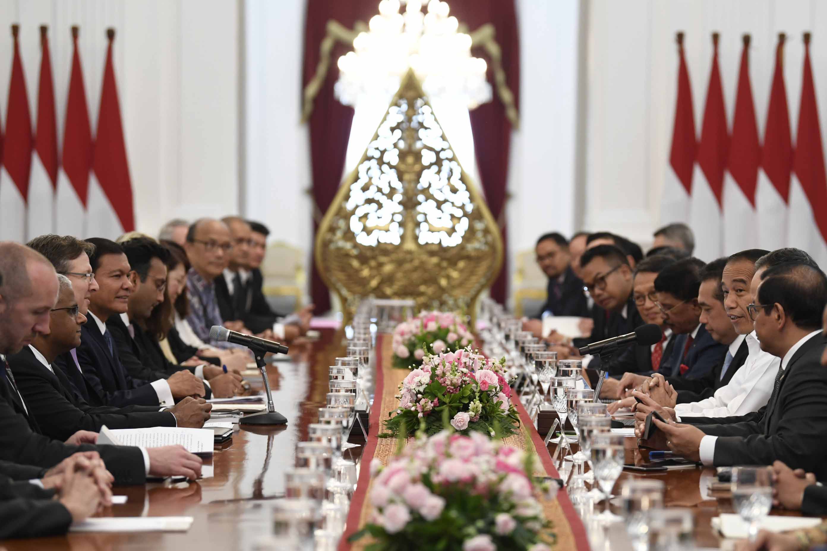 Presiden Menerima Delegasi Dewan Bisnis Amerika-ASEAN