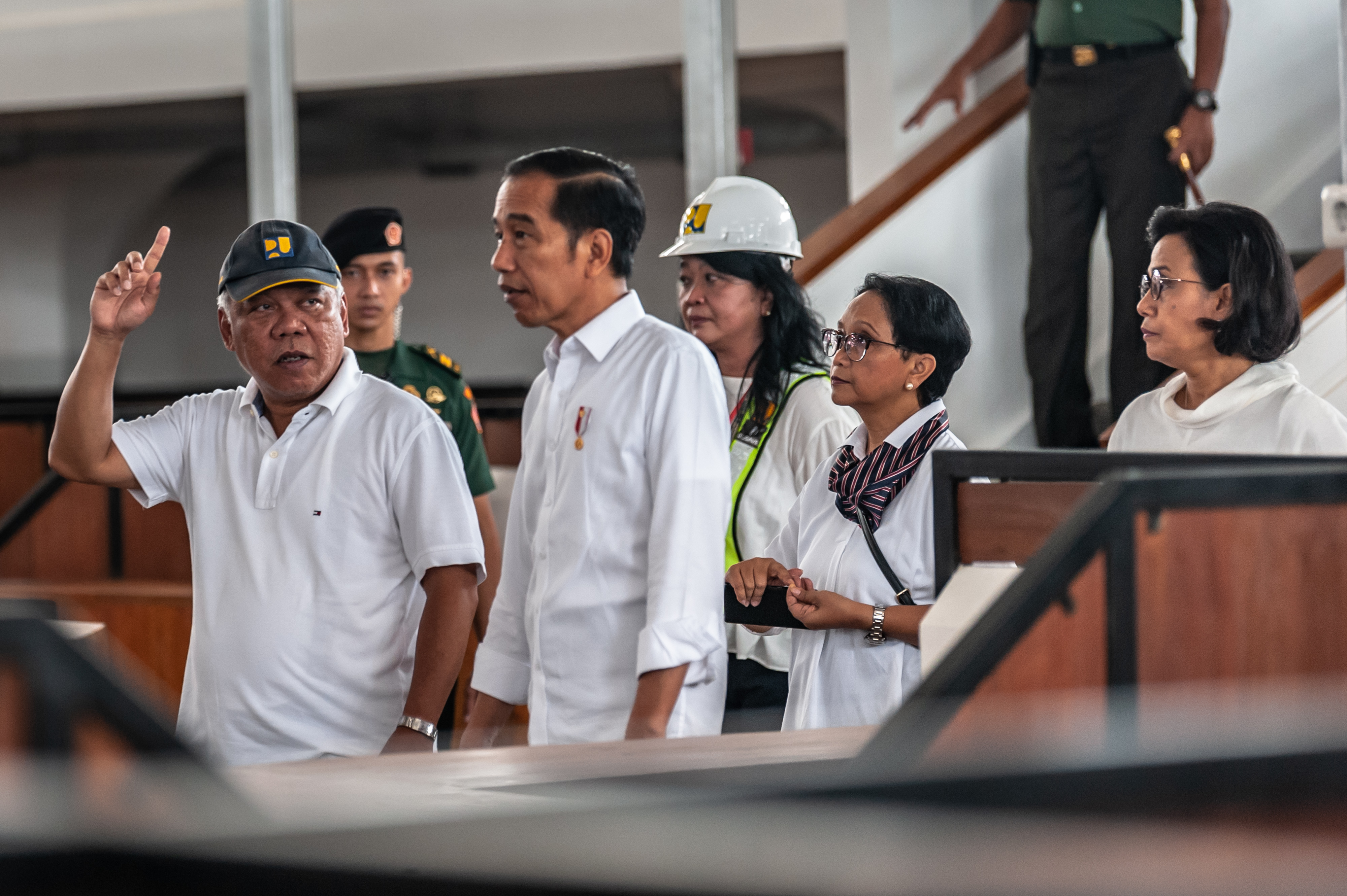 Jokowi Tinjau Proyek Revitalisasi Pasar Johar