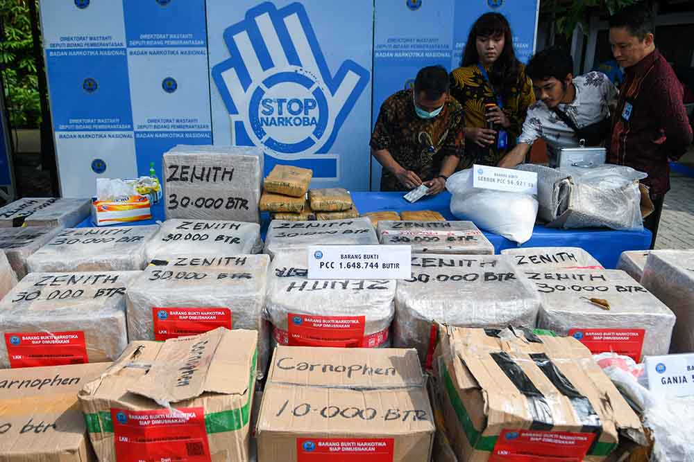 BNN Musnahkan Barang Bukti Narkoba