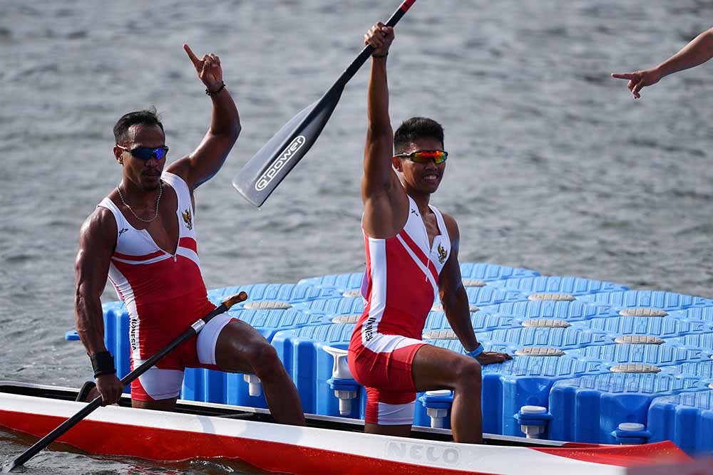 Kano Double Putra 1.000 Meter Sumbang Emas