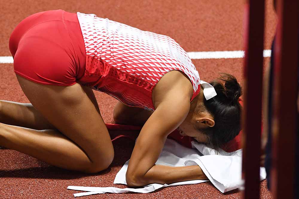 Medali Emas Lompat Jauh Putri