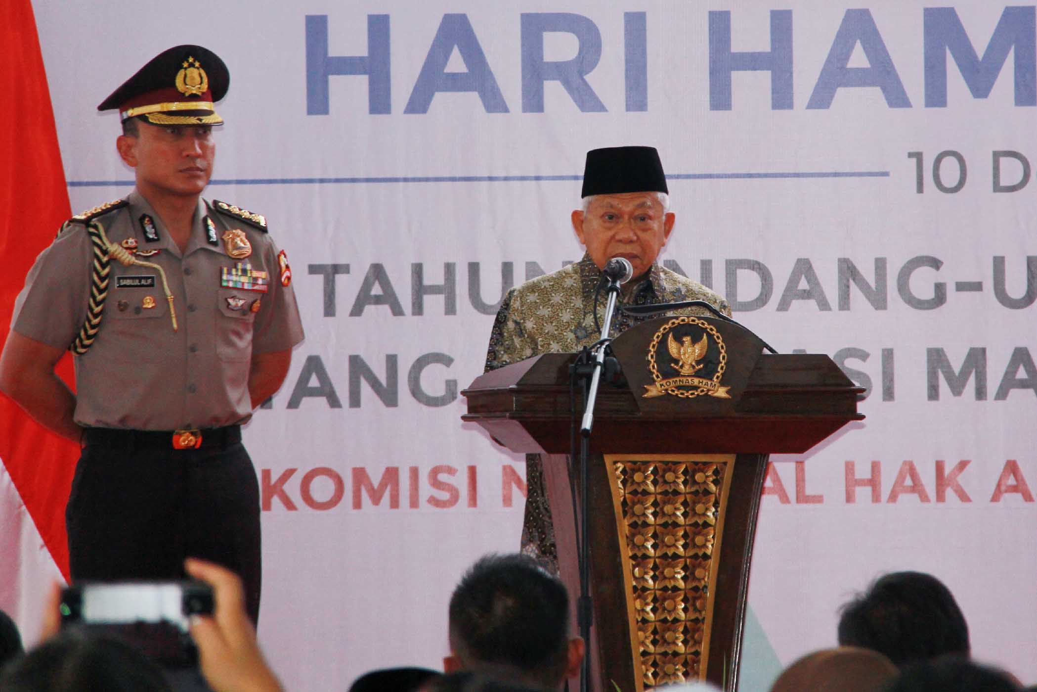 Wapres Ma'ruf Amin Hadiri Peringatan Hari HAM