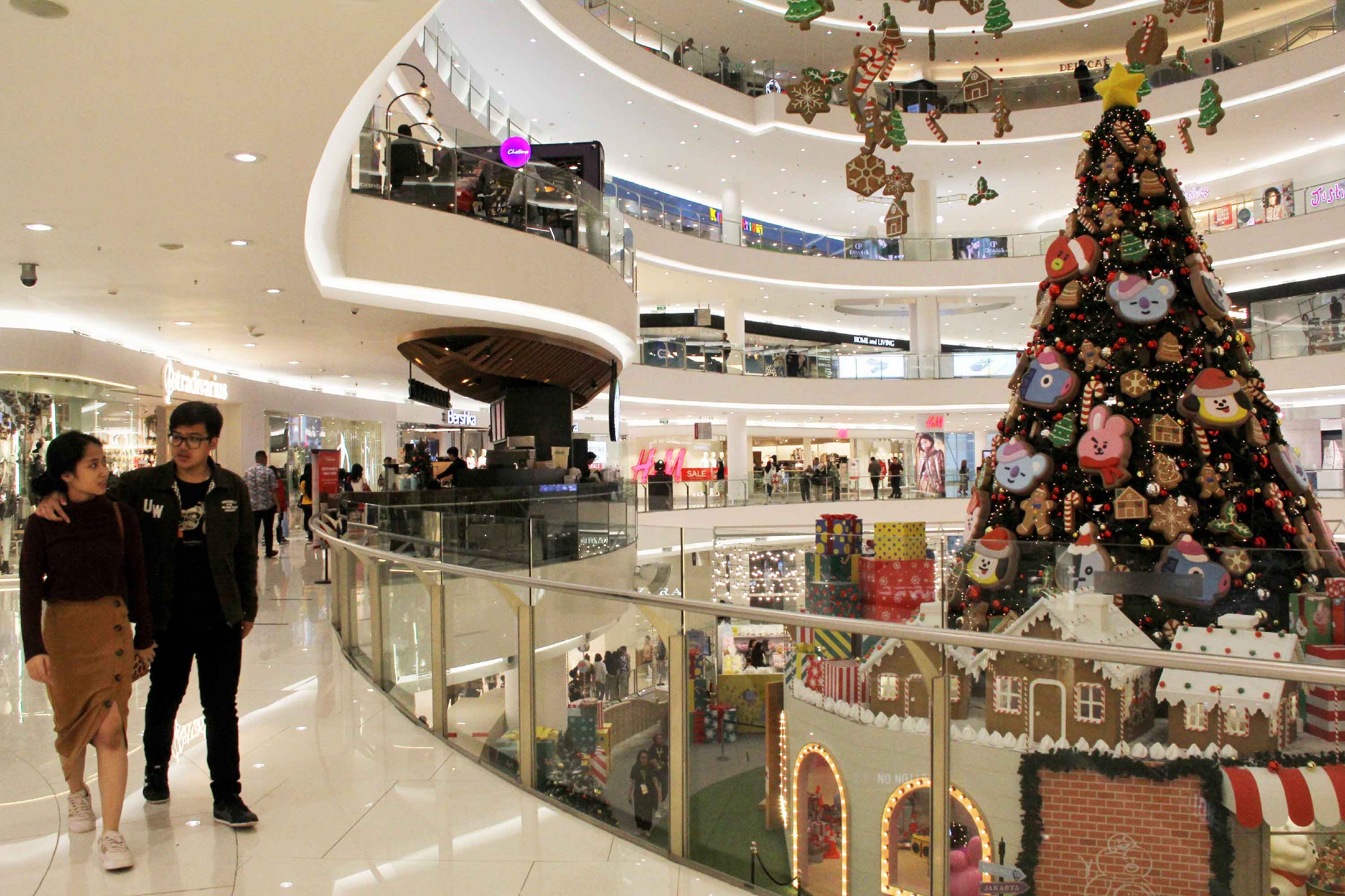 Hiasan Natal di Mall