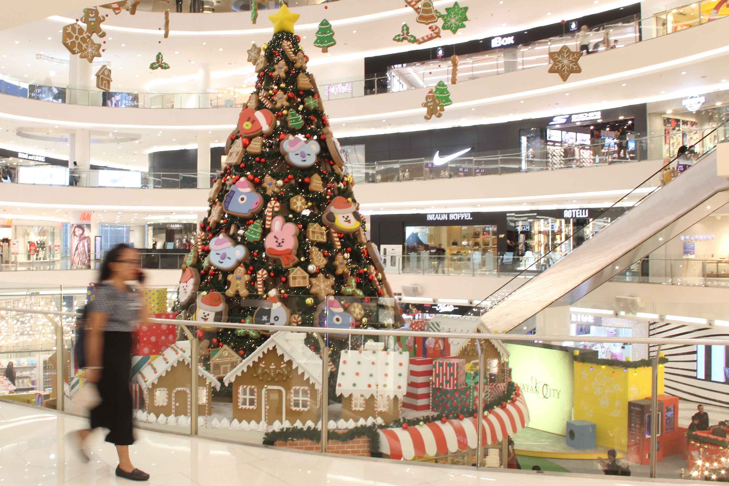 Hiasan Natal di Mall