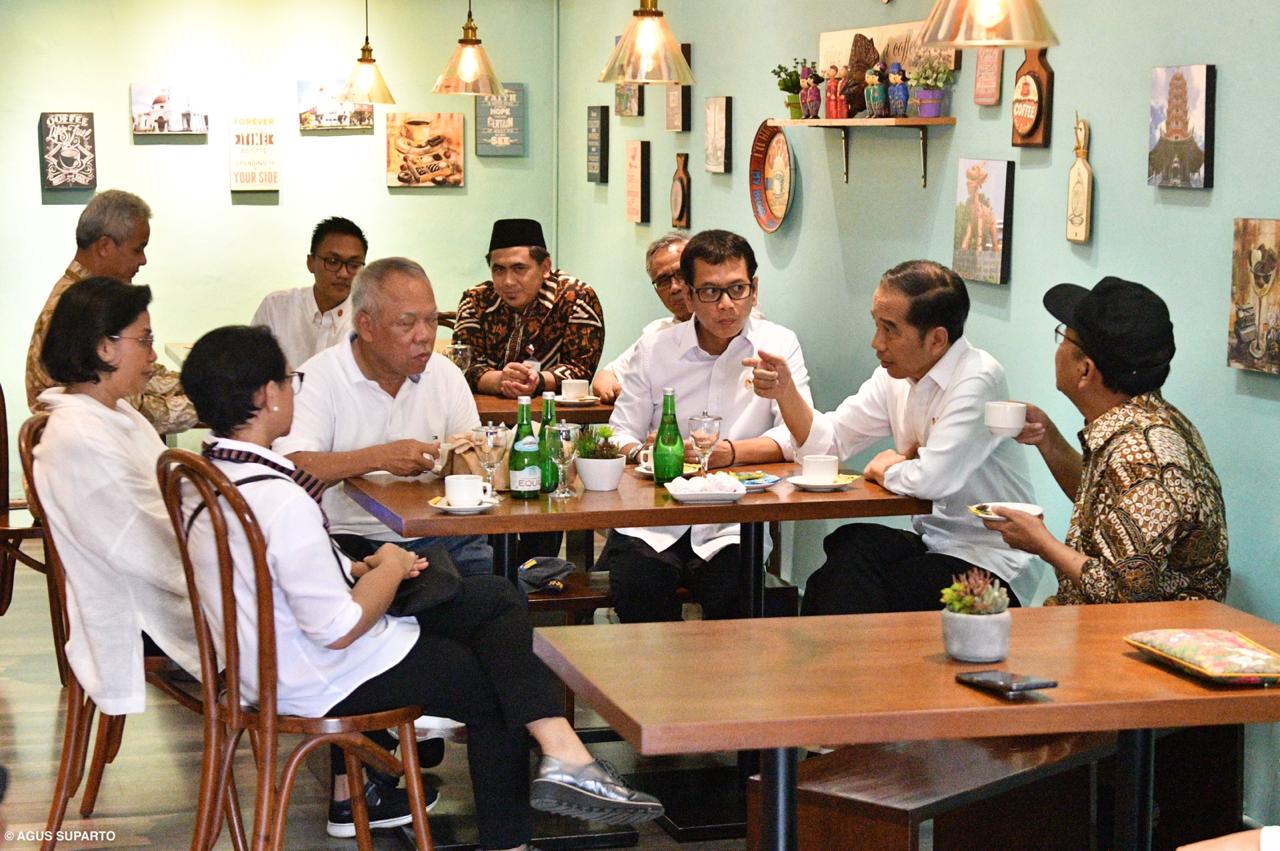 Jokowi Meninjau Revitalisasi Kota Lama Semarang