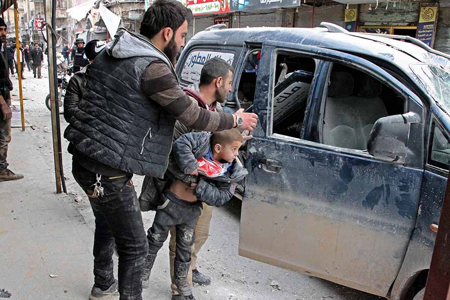 Serangan Udara Pasukan Pemerintah Suriah