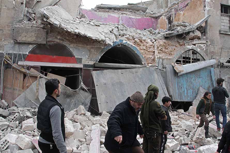 Serangan Udara Pasukan Pemerintah Suriah