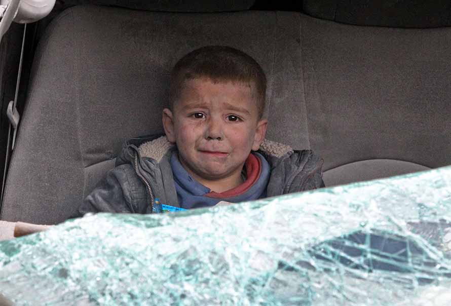 Serangan Udara Pasukan Pemerintah Suriah