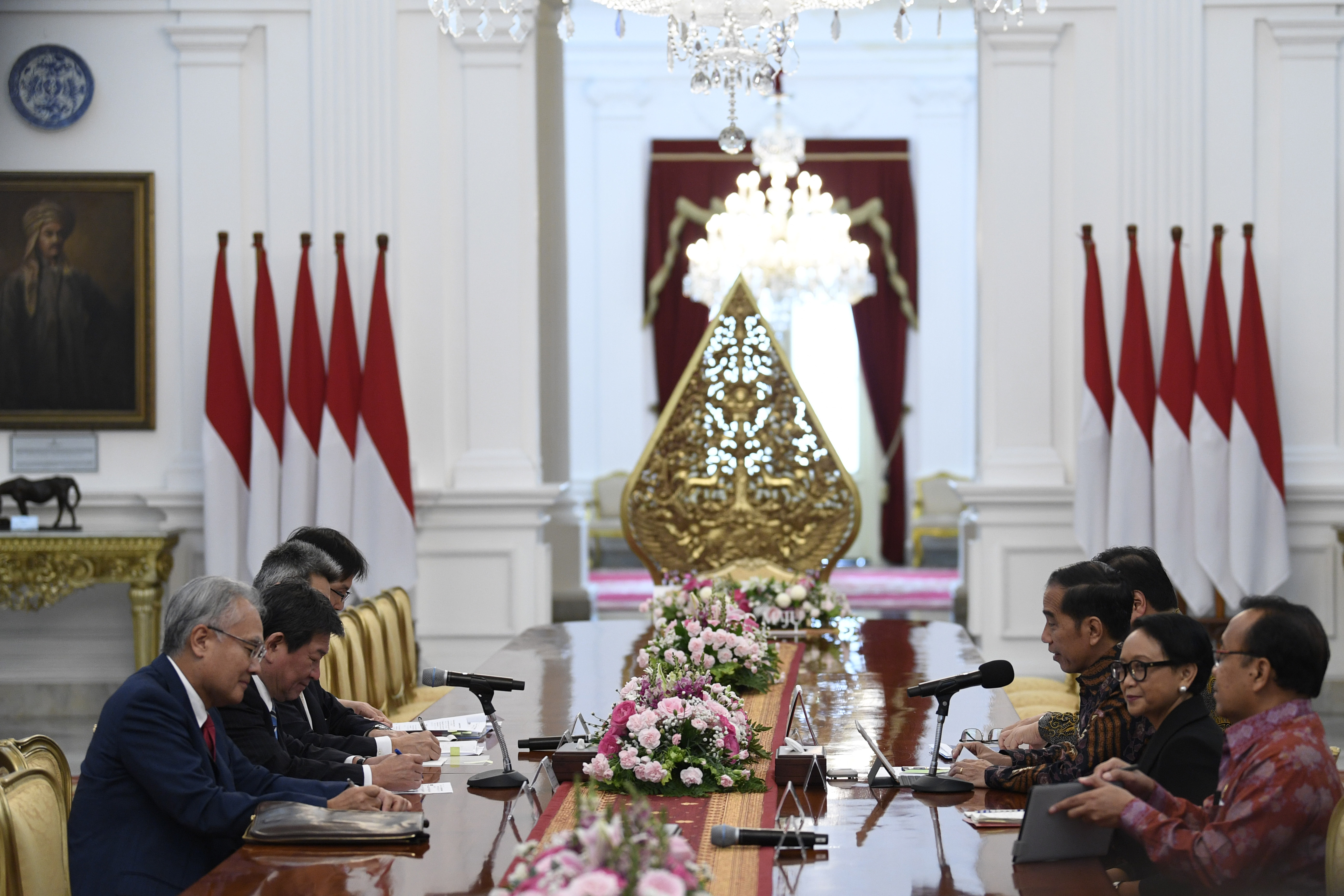 Presiden Jokowi Terima Menlu Jepang