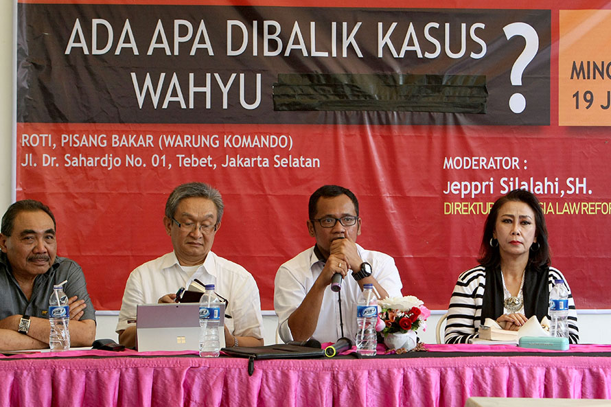 Diskusi Bedah Kasus Komisioner KPU Wahyu Setiawan