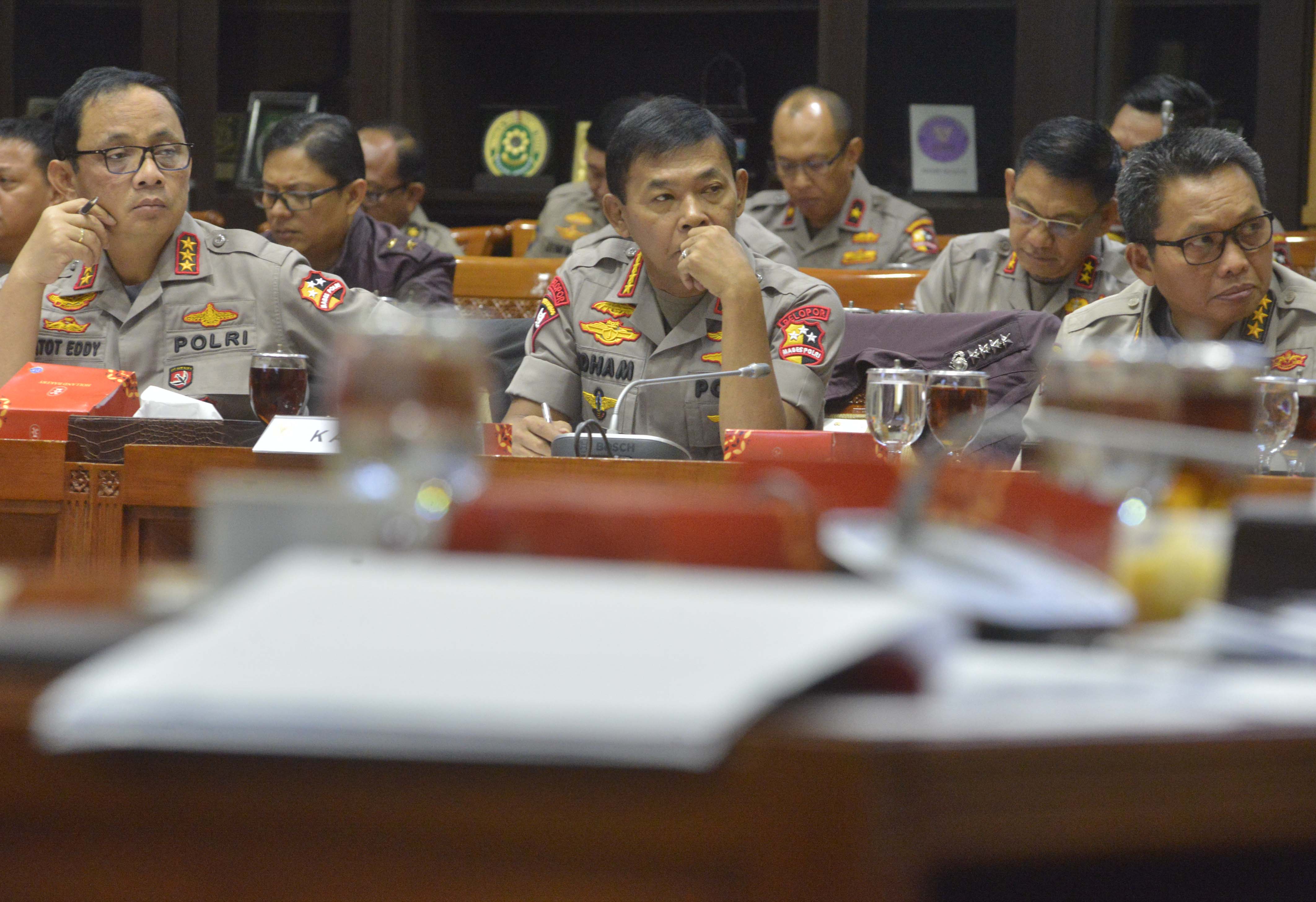 Raker Komisi III dan Kapolri