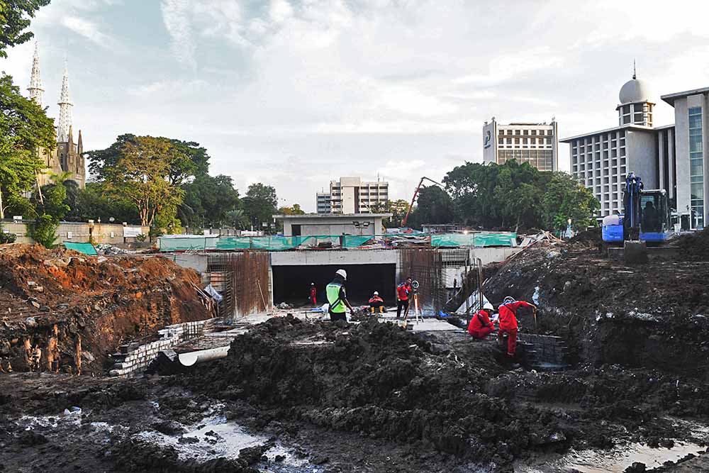Pembangunan terowongan Istiqlal-Katedral