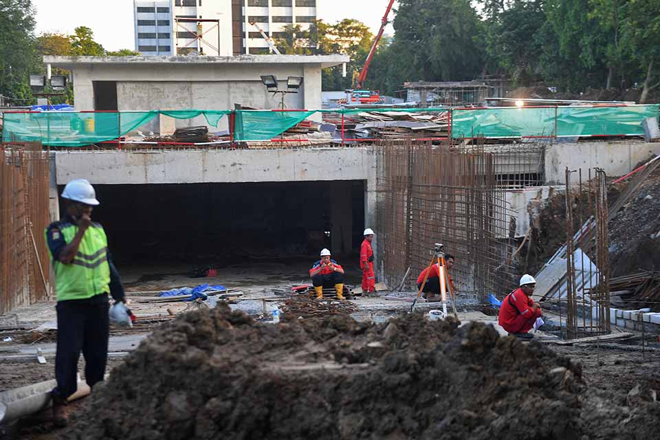 Pembangunan terowongan Istiqlal-Katedral