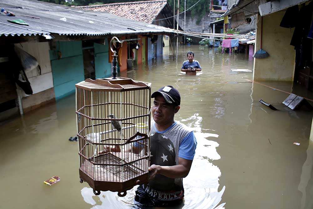 Kali Mampang Meluap, Kemang Kebanjiran