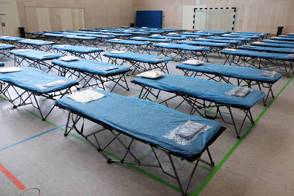 Dampak Korona,  Gedung Olahraga  Diubah Menjadi Rumah Sakit