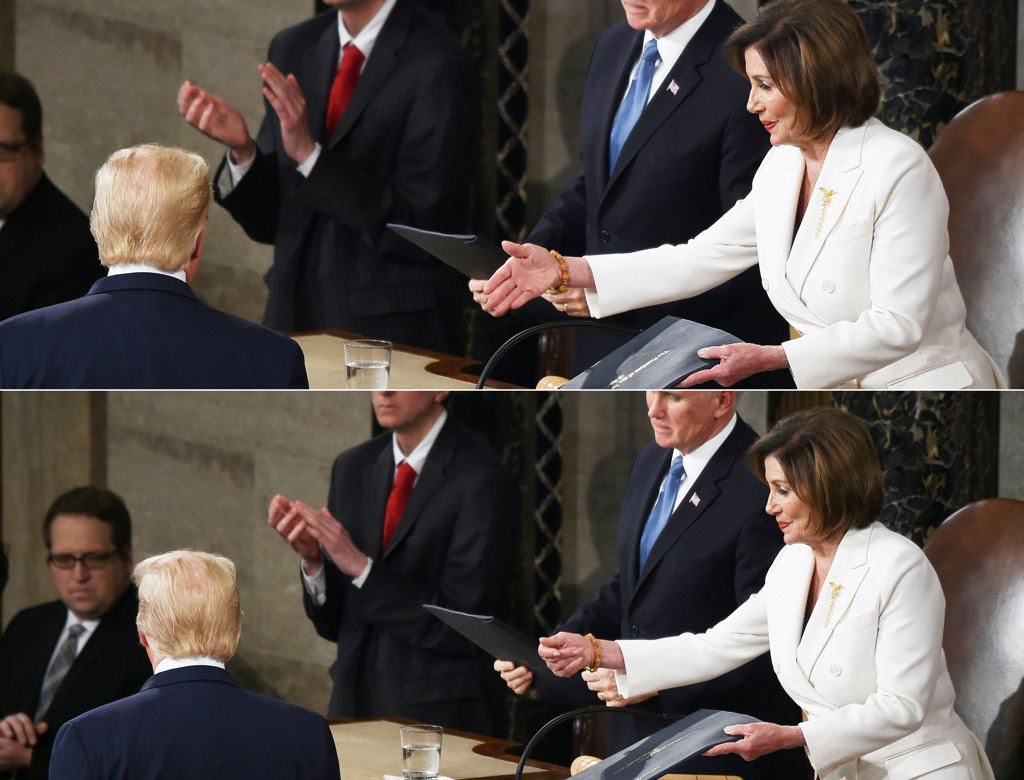 Ketua DPR Robek Naskah Pidato Trump 