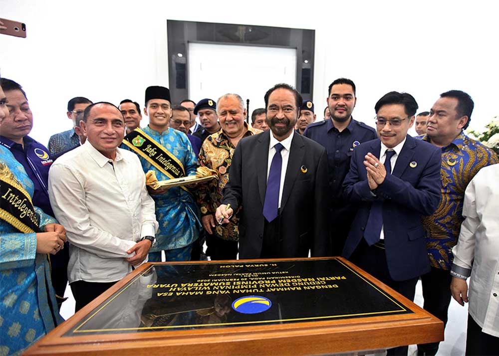 Surya Paloh Meresmikan Gedung DPW Partai NasDem Sumatera Utara