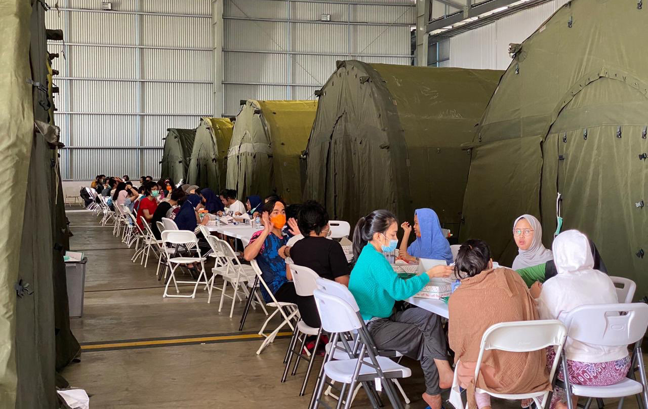 Aktivitas di Lokasi Karantina di Natuna