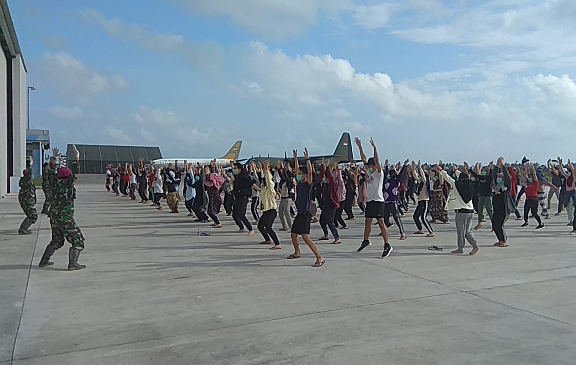 Aktivitas di Lokasi Karantina di Natuna