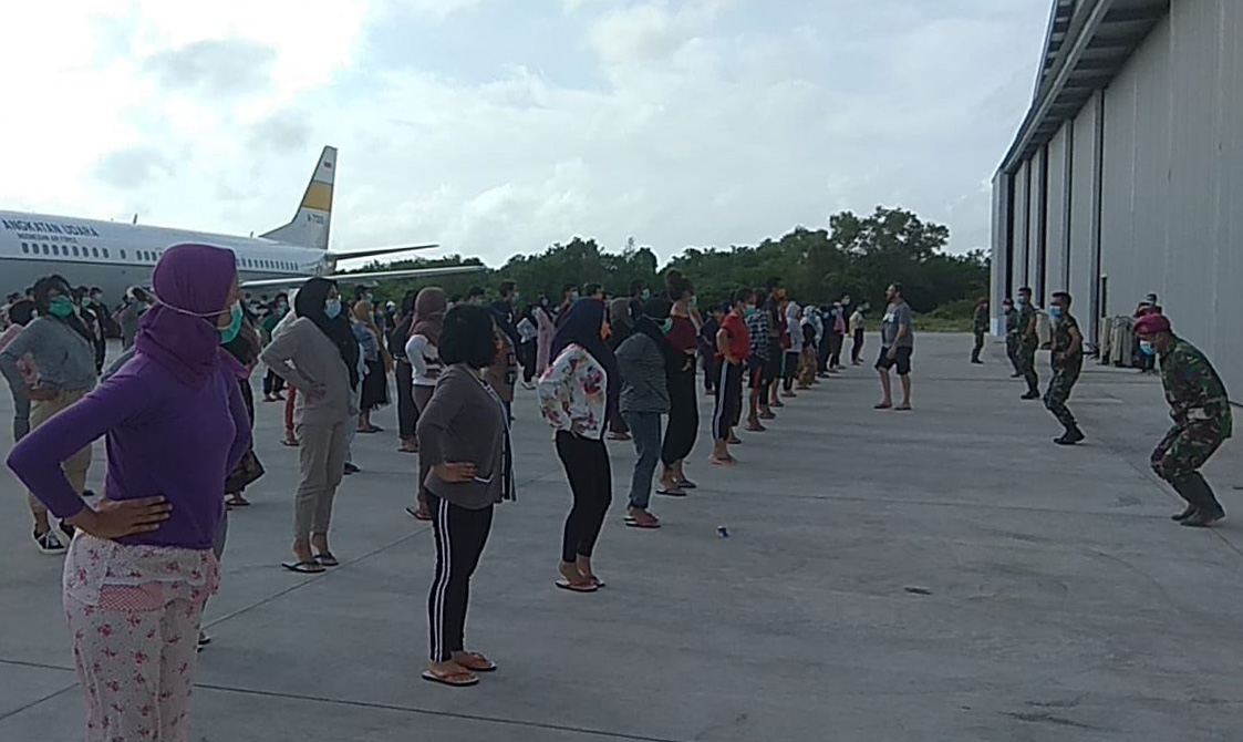 Aktivitas di Lokasi Karantina di Natuna