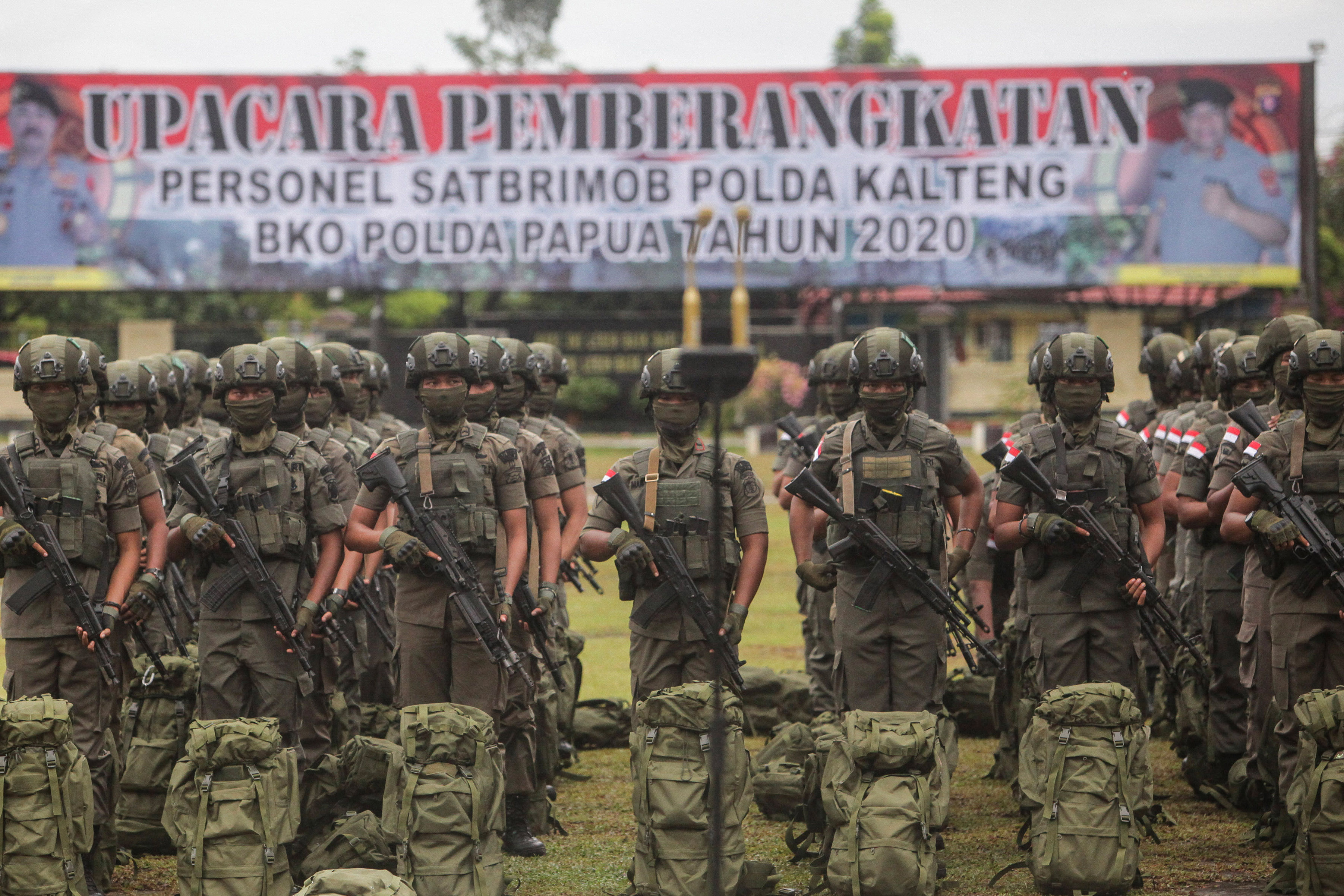 Pelepasan Pasukan Brimob Polda Kalteng
