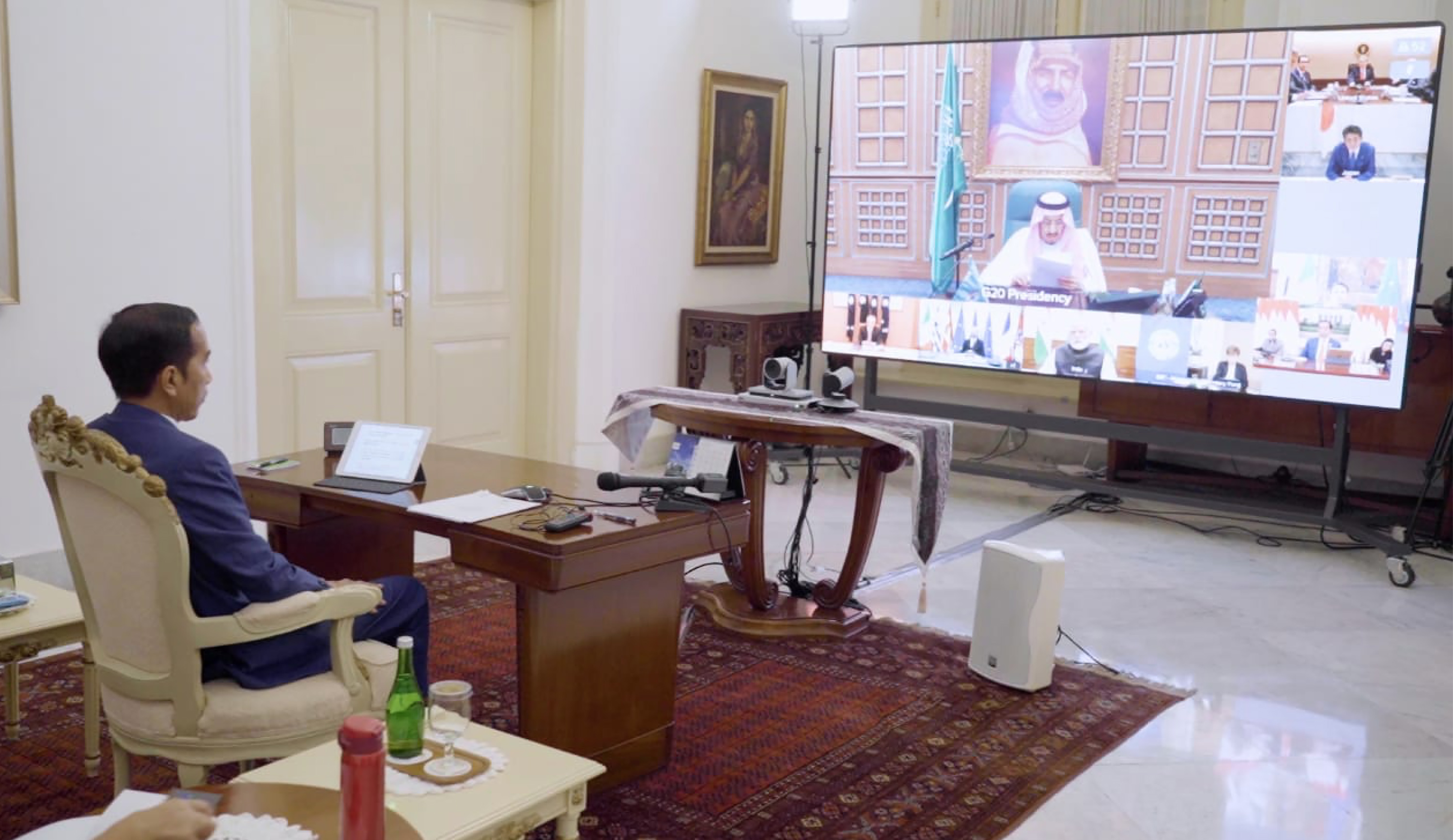 Presiden Jokowi KTT G20 Secara Virtual