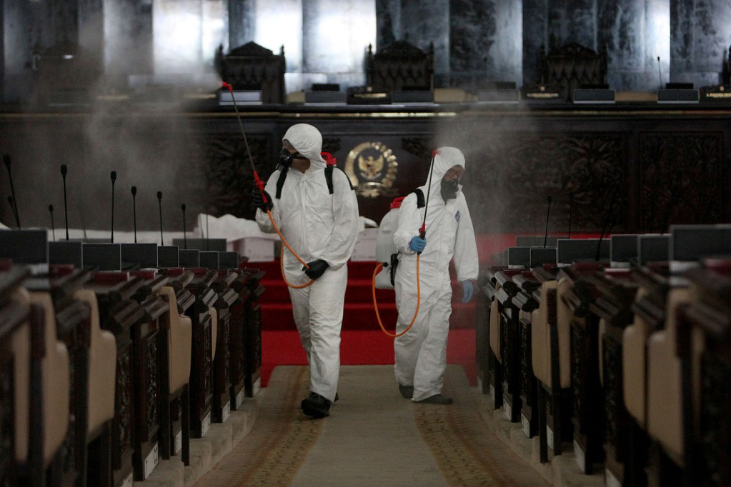 Persiapan Sidang Paripurna Dengan Protokol Penanganan Covid-19