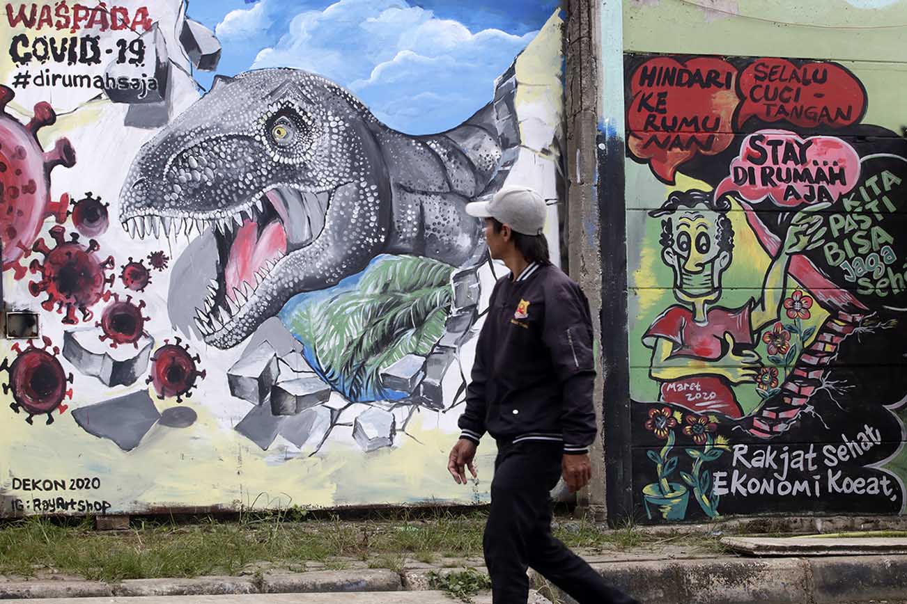 Mural Sosialisasi Pencegahan Covid-19