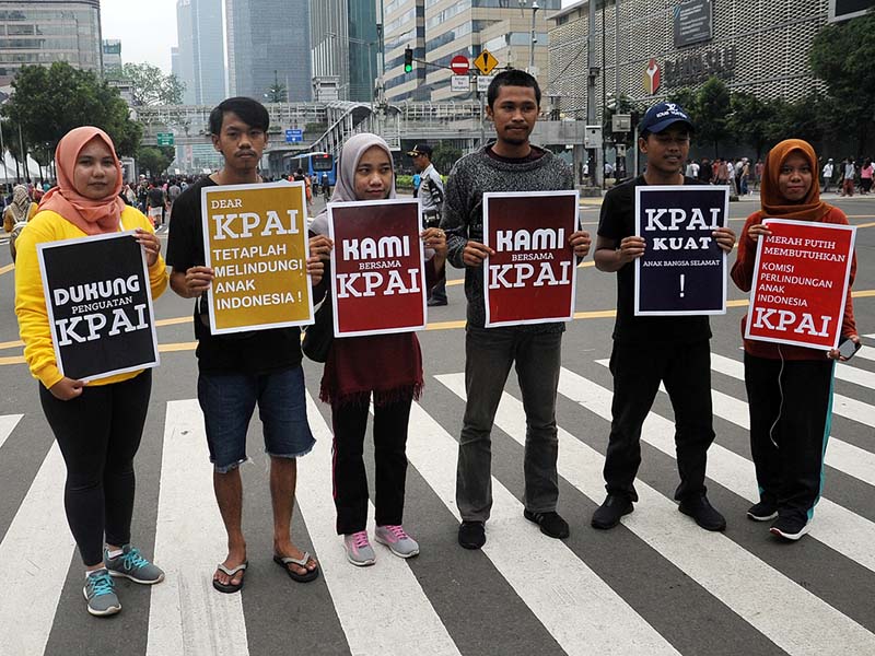 Aksi Dukung Penguatan KPAI