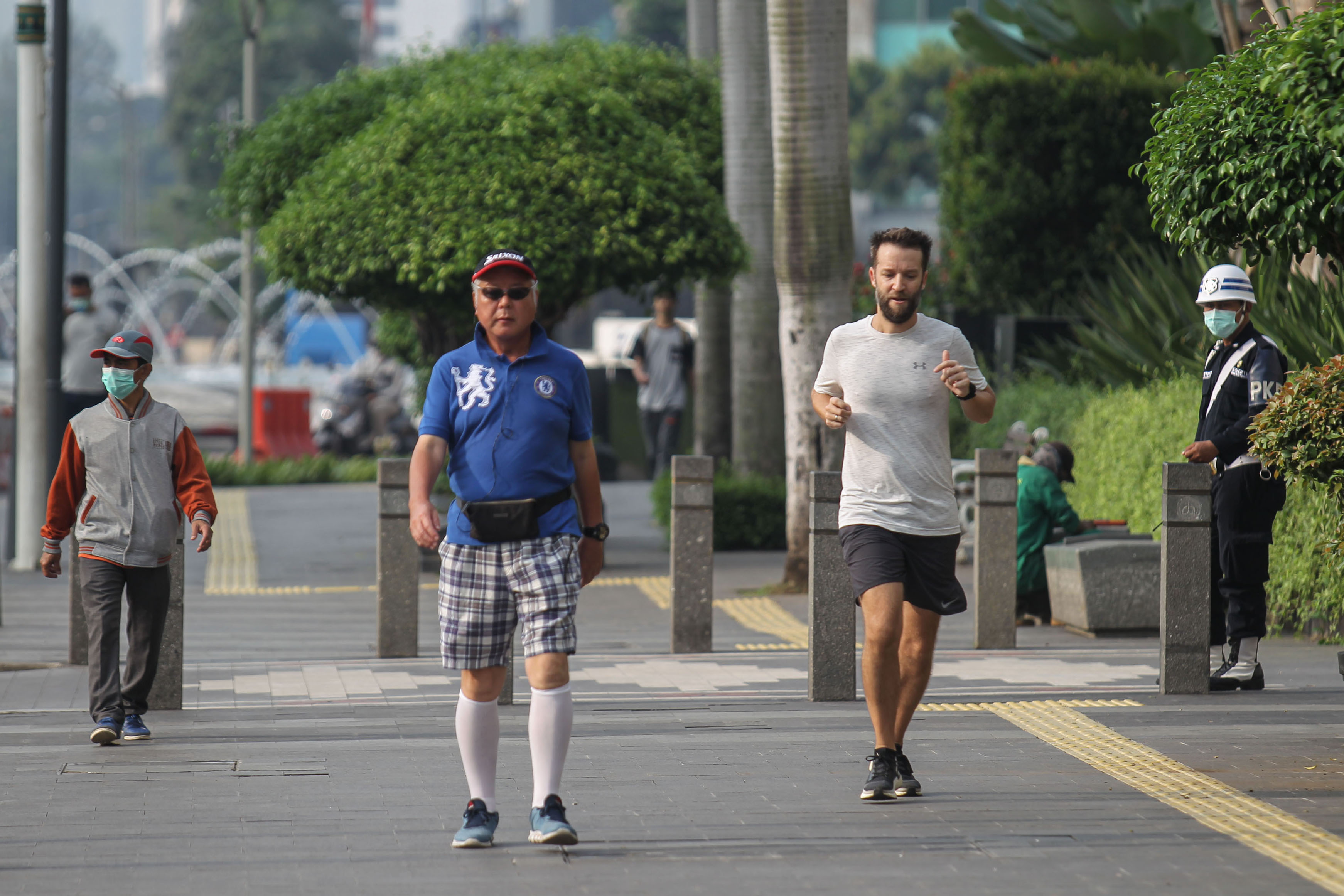 Warga Olahraga di Kawasan HI