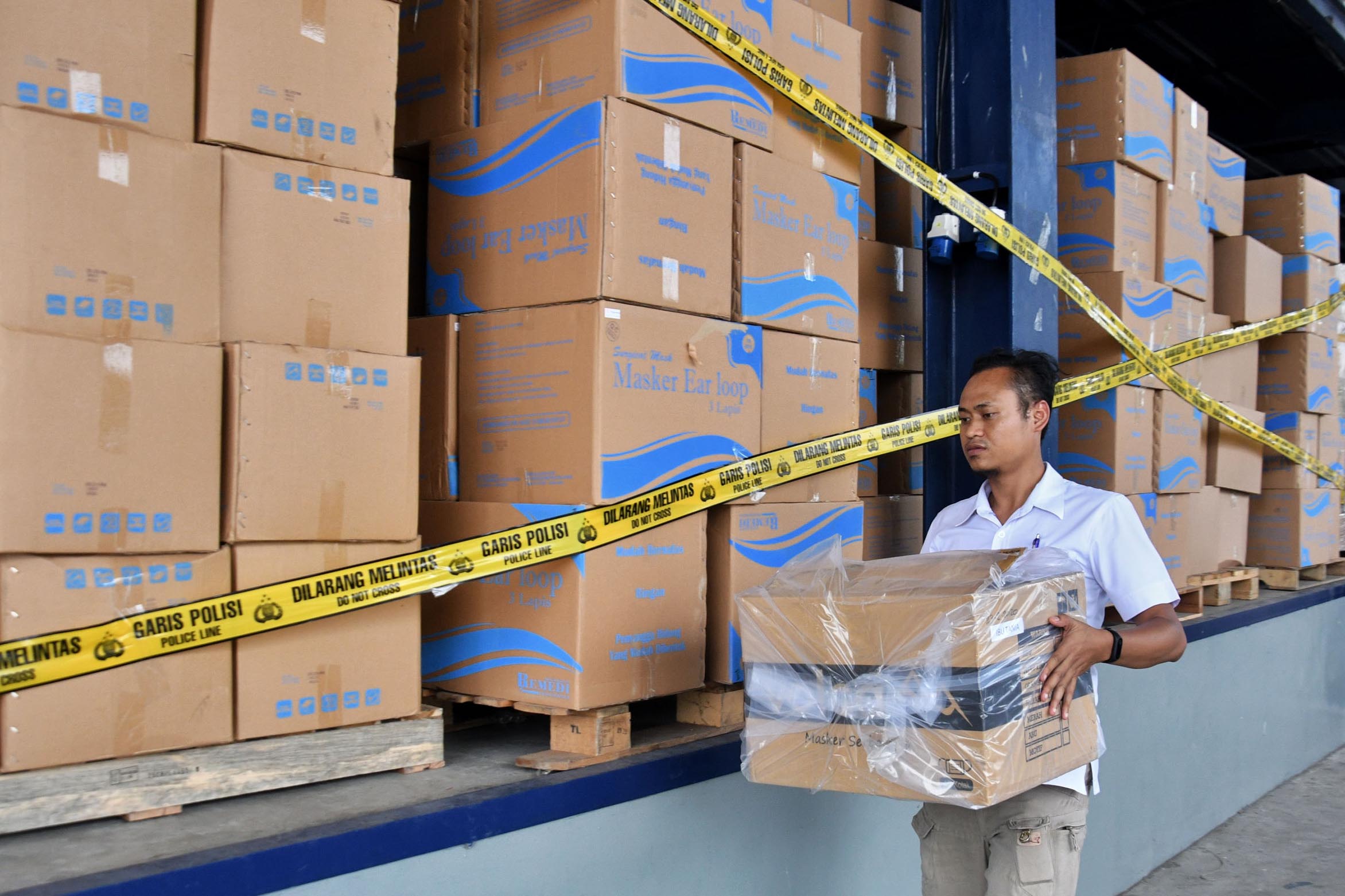 Ungkap Kasus Penimbun Masker di Tangerang