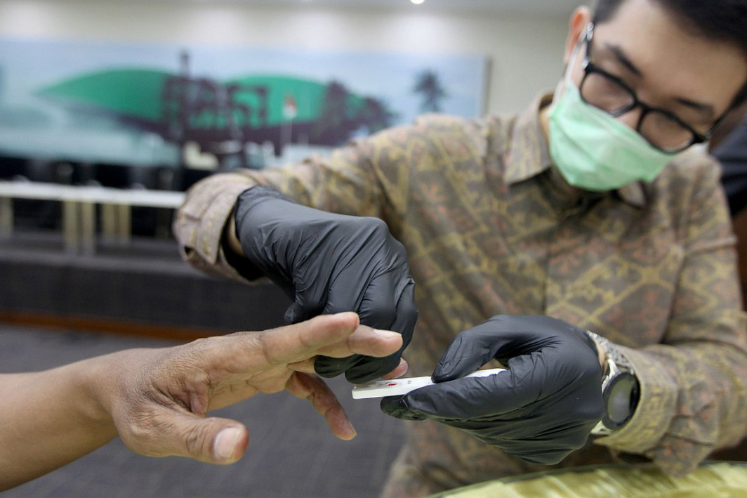Rapid Test Covid-19 di Kompleks Parlemen Senayan