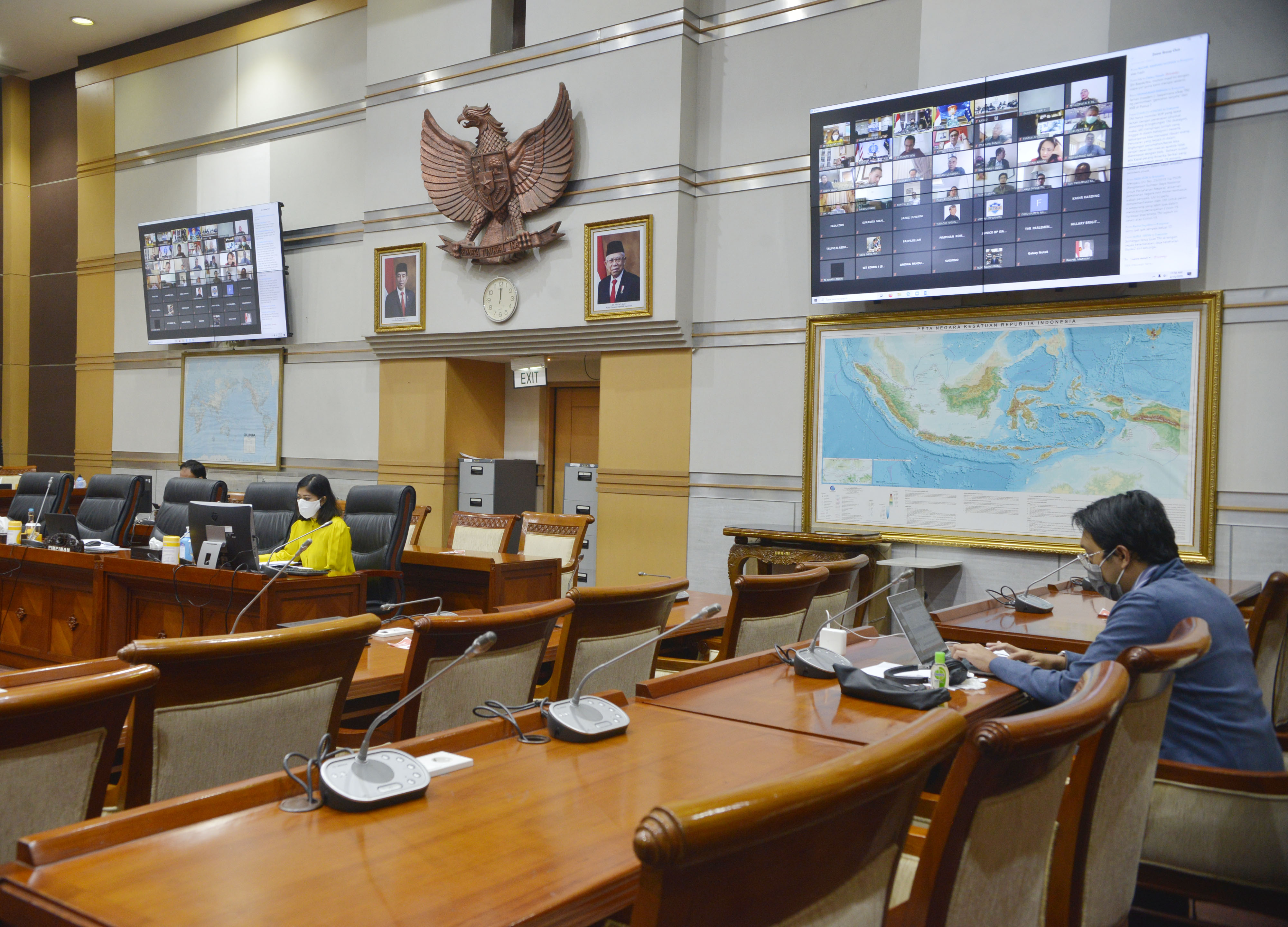 Raker Virtual Komisi I Panglima TNI