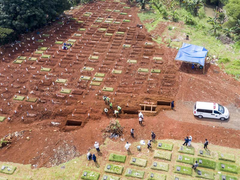 Jumlah Pemakaman Protap Covid-19 Menurun