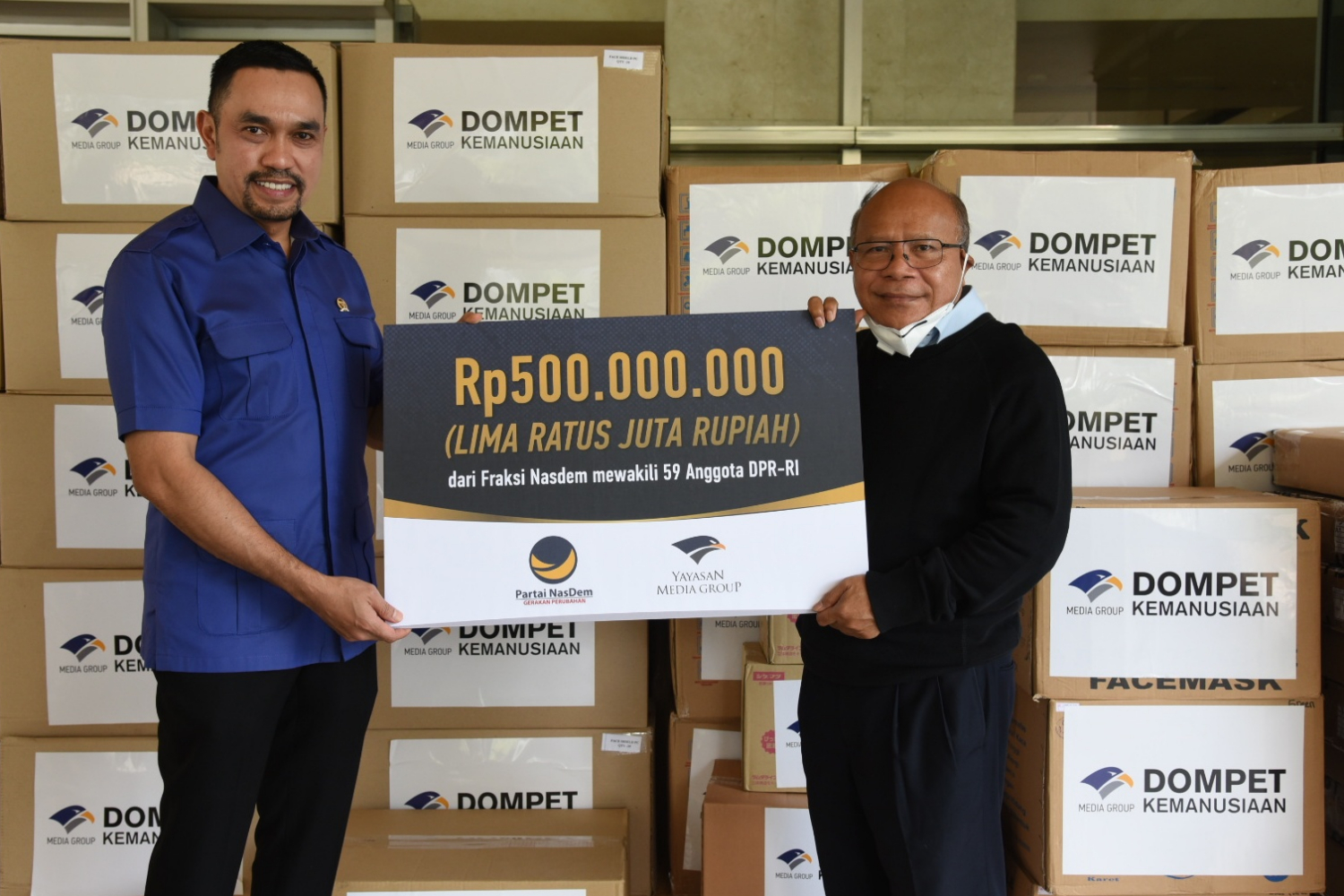 Fraksi Partai NasDem Berikan Donasi Penanganan Covid-19