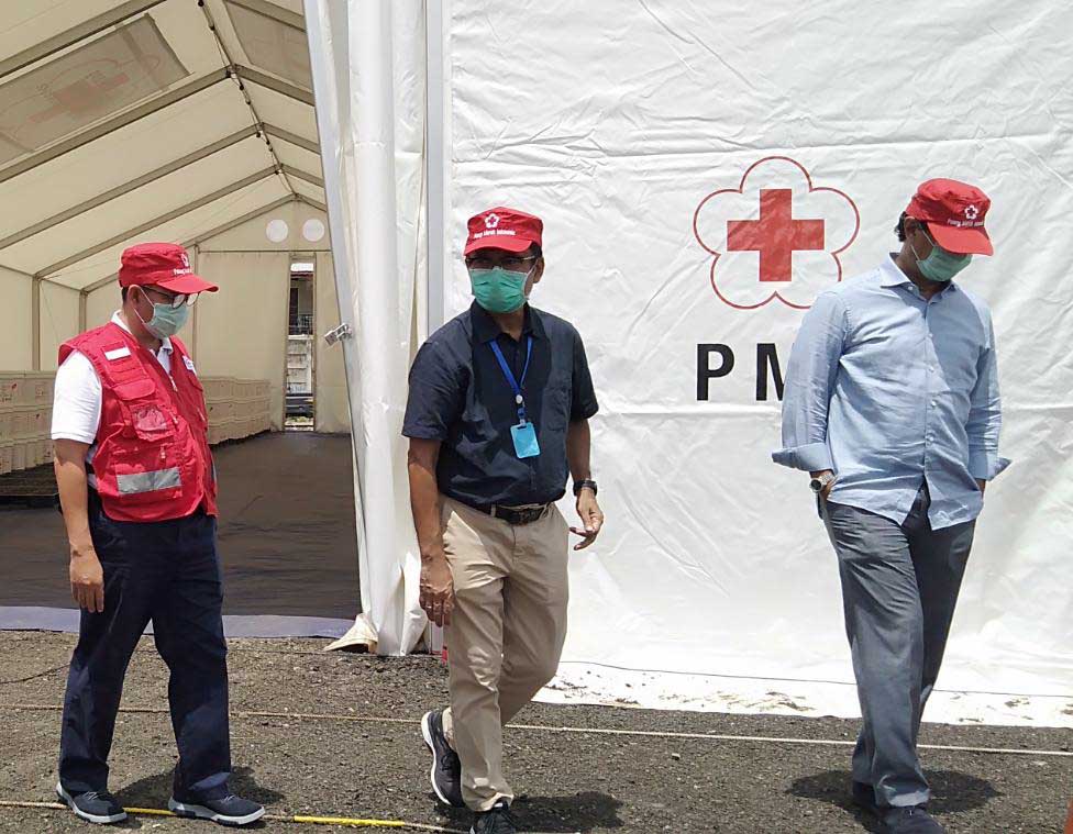 Bantuan Kaporit Serta Alat Uji Cepat Kepada PMI 