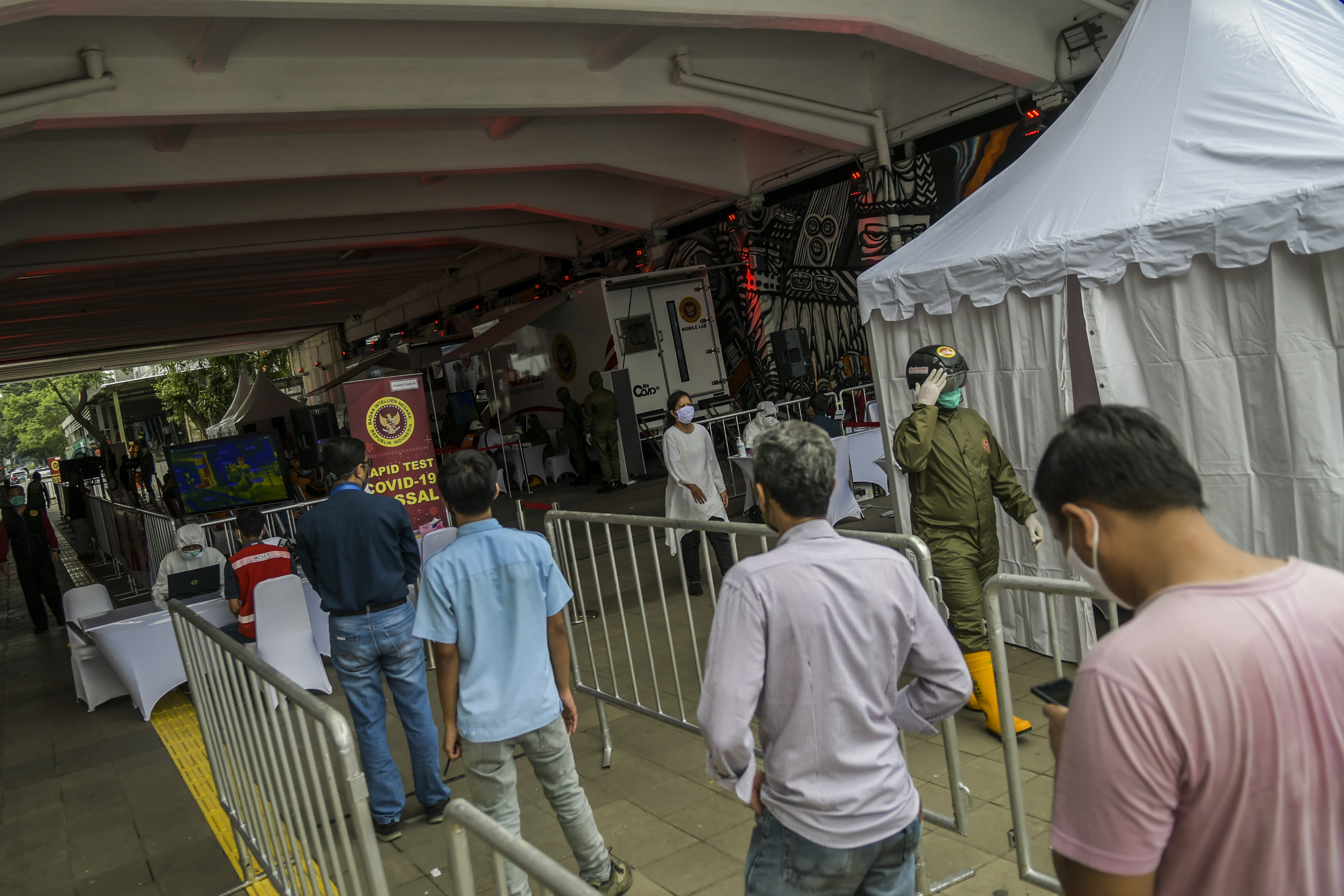 Rapid Test Massal di Terowongan Kendal