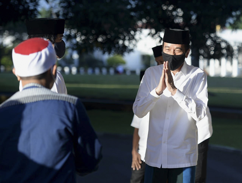 Presiden Shalat Ied di Istana Bogor