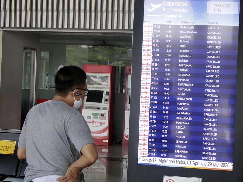 Suasana Lengang Bandara Soekarno Hatta